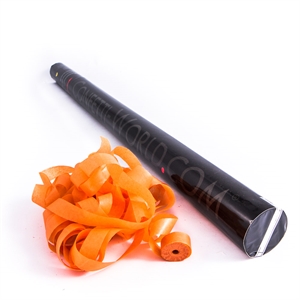 Konfettirør Papir Streamers Orange BIO